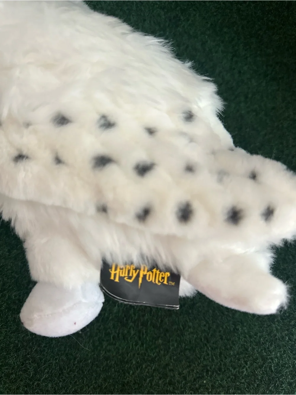 Warner Bros. White Spotted Plush Owl (Harry Potter Tag)